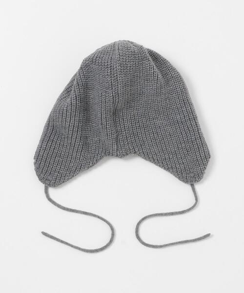 URBAN RESEARCH Sonny Label（アーバンリサーチサニーレーベル）の「イヤーニットキャップ（ニットキャップ/ビーニー・レディース・グレー/チャコールグレー・ONE）」の8枚目の写真