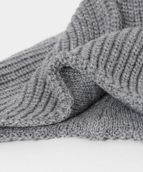 URBAN RESEARCH Sonny Label（アーバンリサーチサニーレーベル）の「イヤーニットキャップ（ニットキャップ/ビーニー・レディース・グレー/チャコールグレー・ONE）」の10枚目の写真