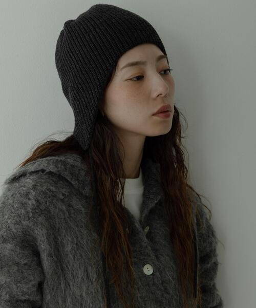 URBAN RESEARCH Sonny Label（アーバンリサーチサニーレーベル）の「イヤーニットキャップ（ニットキャップ/ビーニー・レディース・グレー/チャコールグレー・ONE）」の14枚目の写真