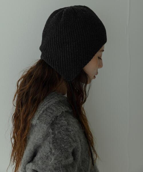 URBAN RESEARCH Sonny Label（アーバンリサーチサニーレーベル）の「イヤーニットキャップ（ニットキャップ/ビーニー・レディース・グレー/チャコールグレー・ONE）」の15枚目の写真