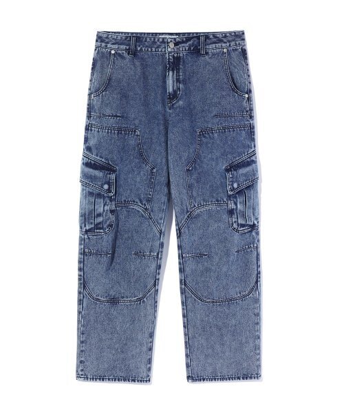 CRITIC(クリティック)の「HALF DOUBLE KNEE POCKET DENIM PANTS MEDIUM INDIGO(デニムパンツ・レディース・その他・LARGE/MEDIUM/SMALL/X-LARGE)」の1枚目の写真