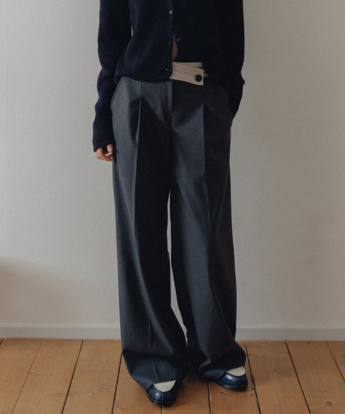 ANDNEEDS（アンドニーズ）の「Cleo combi slacks (charcoal gray)（その他パンツ・レディース・その他・SMALL/MEDIUM）」の2枚目の写真