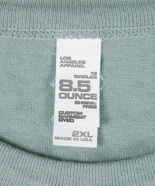 LOS ANGELES APPAREL（ロサンゼルスアパレル）の「【PH3】【LOS ANGELES APPAREL/ロサンゼルスアパレル】W/Binding Heavy Jersey Short Sleeve Tee 1203GD（Tシャツ/カットソー・レディース・グリーン系その他/ホワイト/オフホワイト・XX-LARGE/SMALL）」の14枚目の写真