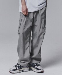 NOT4NERD(�m�b�g�t�H�[�i�[�h)��Nylon Cargo Wide Pants - Light Grey(�X�E�F�b�g�p���c)