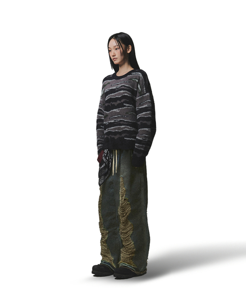 NOT4NERD（ノットフォーナード）の「Night Mist Mohair Knit - Black（ニット/セーター・レディース・その他・X-LARGE/MEDIUM/LARGE）」の6枚目の写真