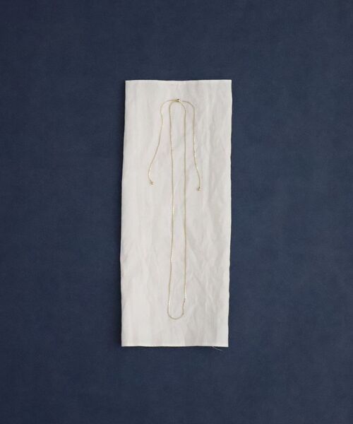 le.coeur blanc(ルクールブラン)の「O ロングスライドナローネックレス(ネックレス・レディース・ゴールド・FREE)」の1枚目の写真