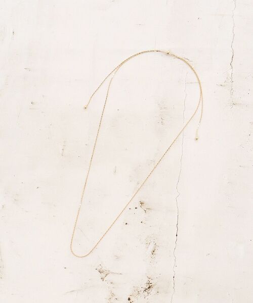 le.coeur blanc(ルクールブラン)の「O ロングスライドナローネックレス(ネックレス・レディース・ゴールド・FREE)」の5枚目の写真