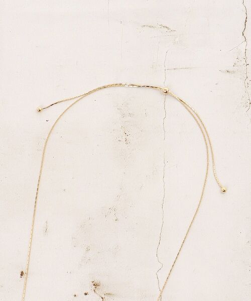 le.coeur blanc(ルクールブラン)の「O ロングスライドナローネックレス(ネックレス・レディース・ゴールド・FREE)」の7枚目の写真