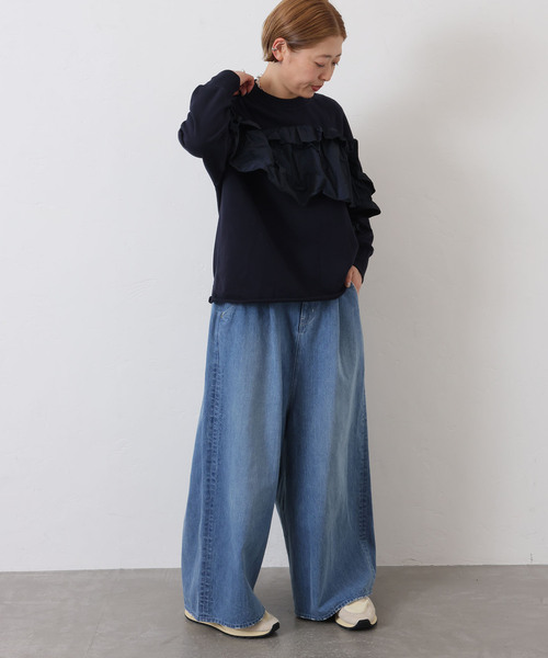 JOURNAL STANDARD LUXE（ジャーナルスタンダード　ラックス）の「タフタ フリルプルオーバー（その他トップス・レディース・ブラック/ネイビー/アイボリー・FREE）」の12枚目の写真