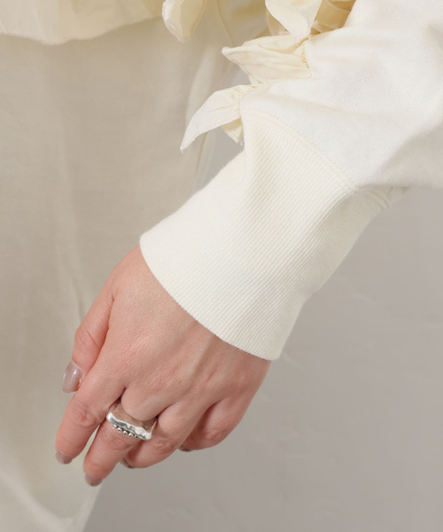 JOURNAL STANDARD LUXE（ジャーナルスタンダード　ラックス）の「タフタ フリルプルオーバー（その他トップス・レディース・ブラック/ネイビー/アイボリー・FREE）」の22枚目の写真