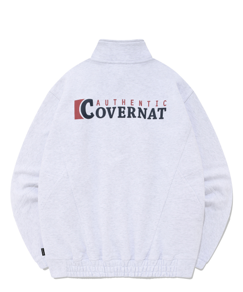 COVERNAT（カバーナット）の「オーバーサイズシェブロンスウェットアノラックヘザーグレー（スウェット・レディース・その他・SMALL/LARGE/MEDIUM）」の2枚目の写真