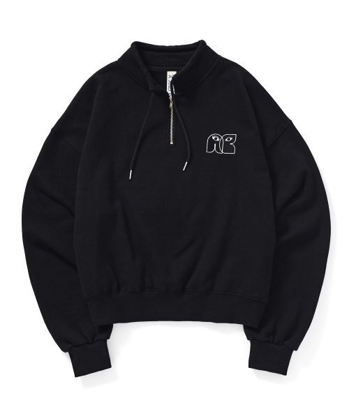 Between A and B（ビトウィーンエイアンドビー）の「ハイネックストリングスウェットシャツ[ブラック]（スウェット・レディース・その他・FREE）」の2枚目の写真