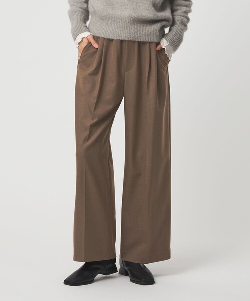 green label relaxing(グリーンレーベルリラクシング)の「イージー 2タック ワイド パンツ(その他パンツ・レディース・ブラック/ブラウン/ネイビー・34/36/38)」の3枚目の写真