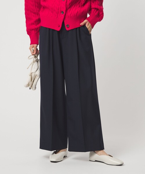 セール】イージー 2タック ワイド パンツ（その他パンツ）｜green