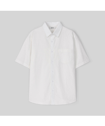 WORK ON BODY OFF（ワークオンボディオフ）の「ポプリンオーバーサイズカジュアルコットン半袖シャツ[ホワイト]（シャツ/ブラウス）」