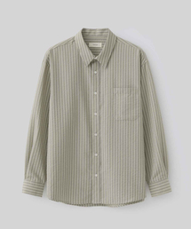 FABREGAT（ファブレガ）の「ロエンストライプシャツ（モカベージュ）（シャツ/ブラウス）」