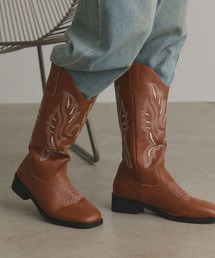 ad thie（アドティエ）の「ウエスタン ミドルブーツ（ブーツ）」