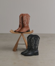 ad thie（アドティエ）の「ウエスタン ミドルブーツ（ブーツ）」