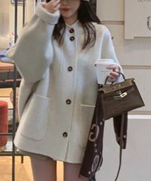 SHOUYO（ショウヨウ）の「Aラインフードショートコート／大人フェミニン（その他アウター）」