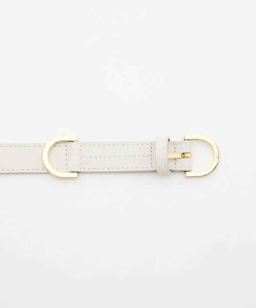 martinique(マルティニーク)の「【MAISON BOINET/メゾンボワネ】ナッパレザーベルト(ベルト・レディース・アイボリー・75)」の2枚目の写真