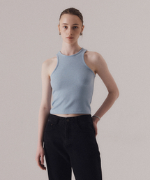 90s halter neck sleeveless (BLUE)