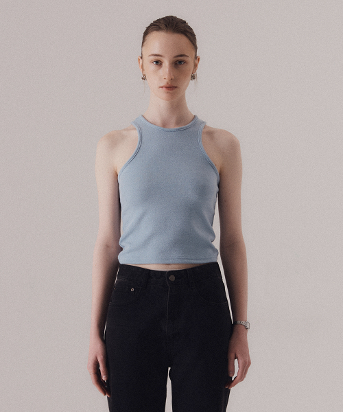 SILN（シルン）の「90s halter neck sleeveless (BLUE)（Tシャツ/カットソー・レディース・その他・FREE）」の2枚目の写真