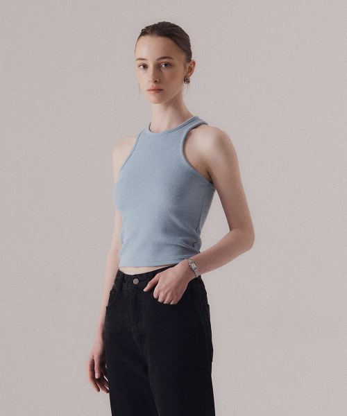 SILN（シルン）の「90s halter neck sleeveless (BLUE)（Tシャツ/カットソー・レディース・その他・FREE）」の3枚目の写真