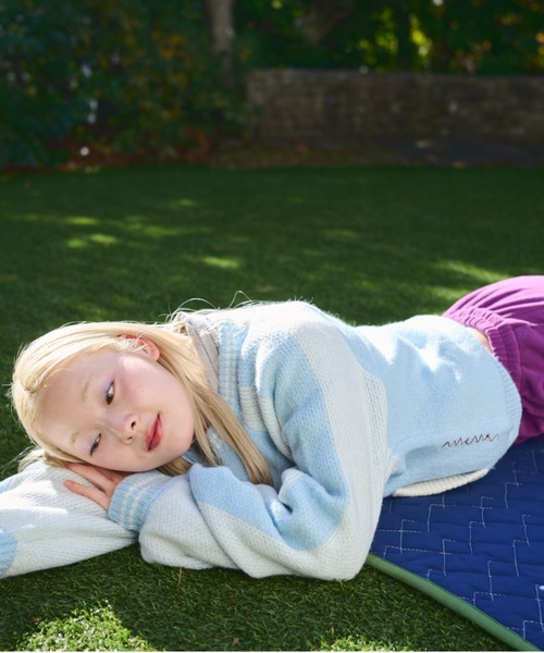 common gull products.（コモンガルプロダクツ）の「羊を数えて1匹2匹...スカジャンニット（ニット/セーター・レディース・ライトブルー/ネイビー/ボルドー・SMALL/MEDIUM/LARGE）」の6枚目の写真