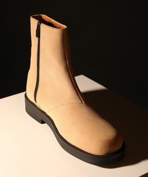 FIRENZE ATELIER（フィレンツェアトリエ）の「Minimal Bold Shape Zip up Boots_2NDF5100BS [Camel]（ブーツ・メンズ・その他・25cm/26cm/27cm/28cm/24cm）」の2枚目の写真