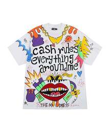 THE MADNESS（ザ マッドネス）の「HAND WORK CASH T-SHIRTS_WH（Tシャツ/カットソー）」