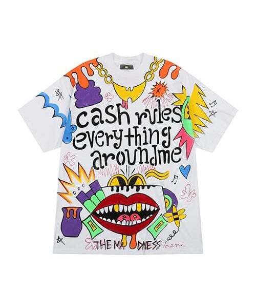THE MADNESS(ザ マッドネス)の「HAND WORK CASH T-SHIRTS_WH(Tシャツ/カットソー・メンズ・その他・FREE)」の1枚目の写真