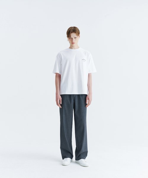WHOLOVESART(フーラブズアート)の「Unisex semi-wide banding slacks - gray(スラックス・レディース・その他・SMALL/MEDIUM/LARGE/X-LARGE/XX-LARGE)」の3枚目の写真