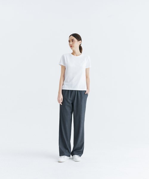 WHOLOVESART(フーラブズアート)の「Unisex semi-wide banding slacks - gray(スラックス・レディース・その他・SMALL/MEDIUM/LARGE/X-LARGE/XX-LARGE)」の4枚目の写真