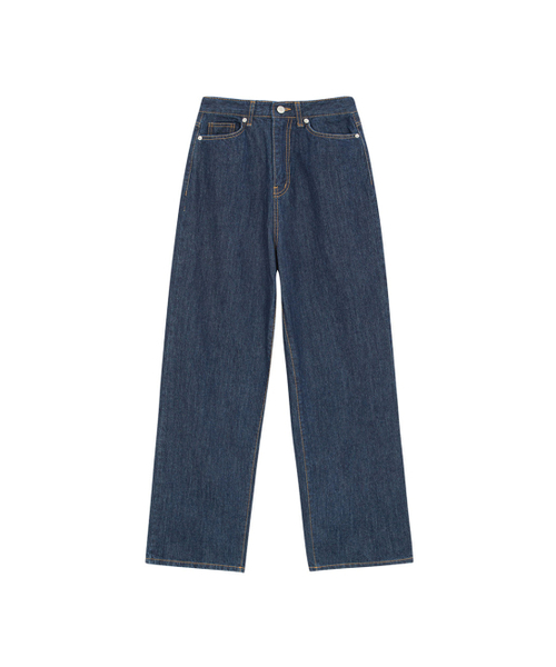 SALAD BAGUNI(サラダバグニ)の「Signature Semi Wide Jeans - deep blue(デニムパンツ・レディース・その他・SMALL/MEDIUM)」の1枚目の写真