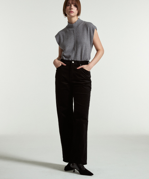 FEIHEI(フェイヘイ)の「FEI CORDUROY CARPENTER PANTS BLACK(その他パンツ・レディース・ブラック・SMALL/MEDIUM/LARGE)」の1枚目の写真