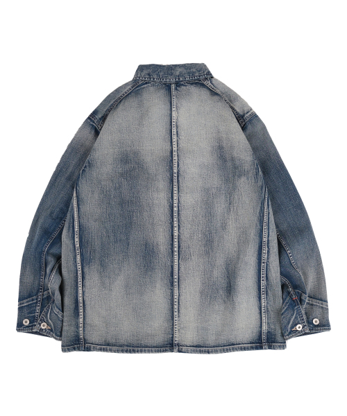 BONRROW（ボンロウ）の「40s Vintage Coverall Jacket_Bleach（デニムジャケット・メンズ・その他・MEDIUM/LARGE）」の4枚目の写真