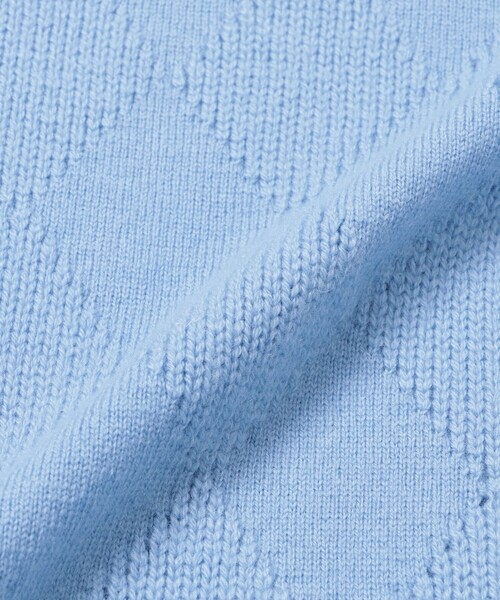 MACKINTOSH LONDON(マッキントッシュ ロンドン)の「ウールカシミヤアーガイルニット(ニット/セーター・レディース・ネイビー/ブルー系その他2/ホワイト系その他・38)」の10枚目の写真