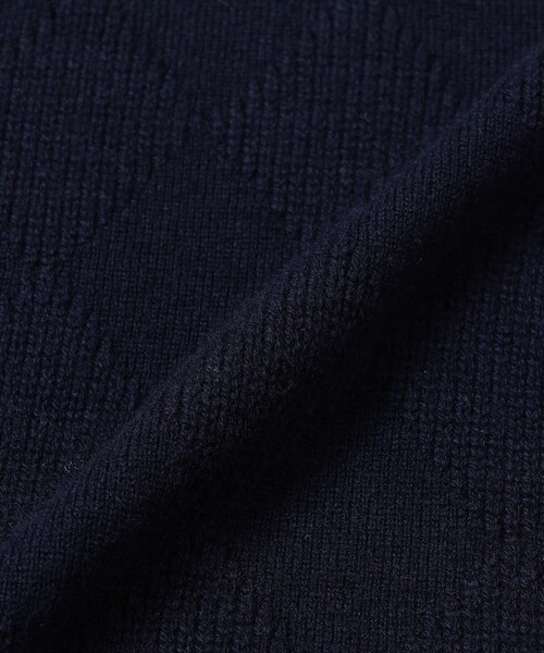 MACKINTOSH LONDON(マッキントッシュ ロンドン)の「ウールカシミヤアーガイルニット(ニット/セーター・レディース・ネイビー/ブルー系その他2/ホワイト系その他・38)」の11枚目の写真