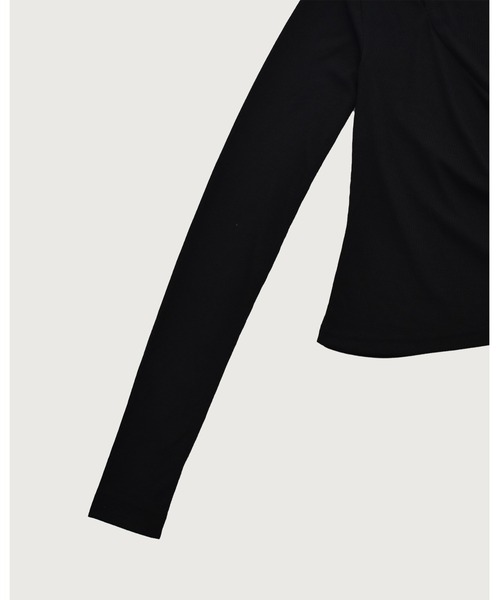 kiehtova（キエトヴァ）の「【kiehtova】ONE SHOULDER DRAPE TOPS/ワンショルダードレープトップス（Tシャツ/カットソー・レディース・サックスブルー/ブラック/ベージュ・FREE）」の17枚目の写真