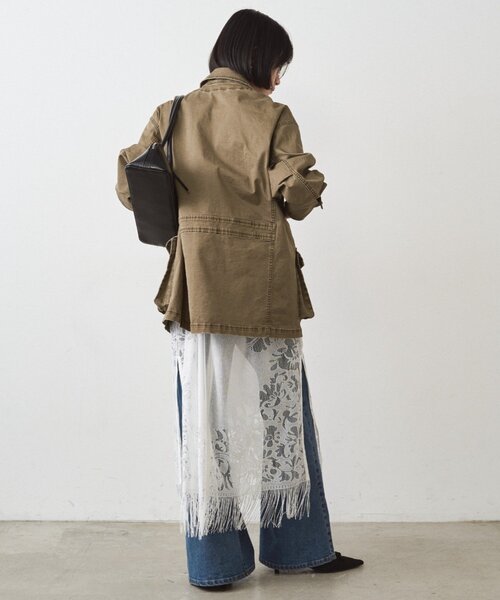 LOUNGEDRESS（ラウンジドレス）の「ヴィンテージライクミリタリージャケット（その他アウター・レディース・カーキ・FREE）」の11枚目の写真