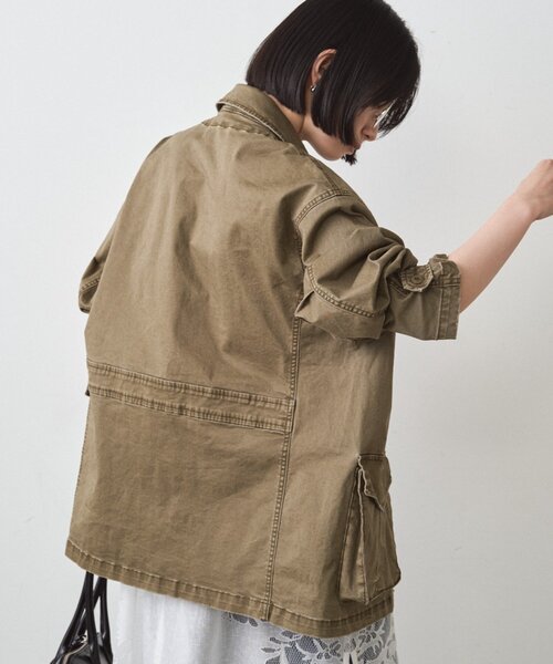 LOUNGEDRESS（ラウンジドレス）の「ヴィンテージライクミリタリージャケット（その他アウター・レディース・カーキ・FREE）」の15枚目の写真
