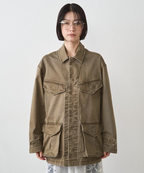 LOUNGEDRESS（ラウンジドレス）の「ヴィンテージライクミリタリージャケット（その他アウター・レディース・カーキ・FREE）」の16枚目の写真