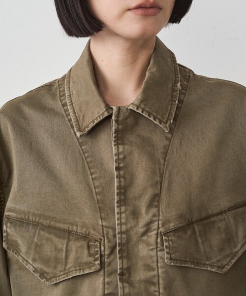LOUNGEDRESS（ラウンジドレス）の「ヴィンテージライクミリタリージャケット（その他アウター・レディース・カーキ・FREE）」の6枚目の写真