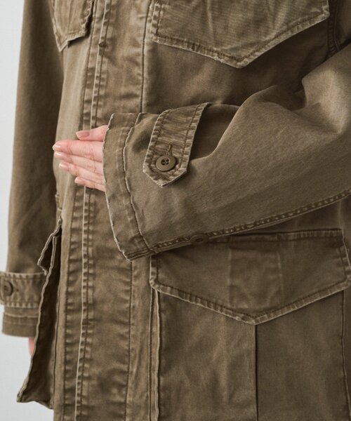 LOUNGEDRESS（ラウンジドレス）の「ヴィンテージライクミリタリージャケット（その他アウター・レディース・カーキ・FREE）」の2枚目の写真