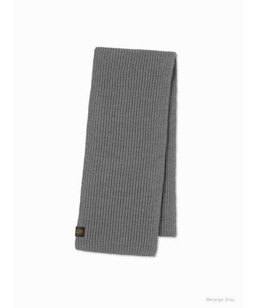 BATONER(バトナー)の「【BATONER/バトナー】SOLID WOOL MUFFLER(マフラー・メンズ・ブラック/ベージュ/グレー・FREE)」の3枚目の写真