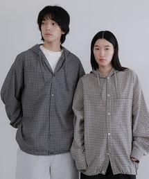 LOWRYS FARM | 【LFM(U)】フーディーチェックシャツ 639522(シャツ/ブラウス)