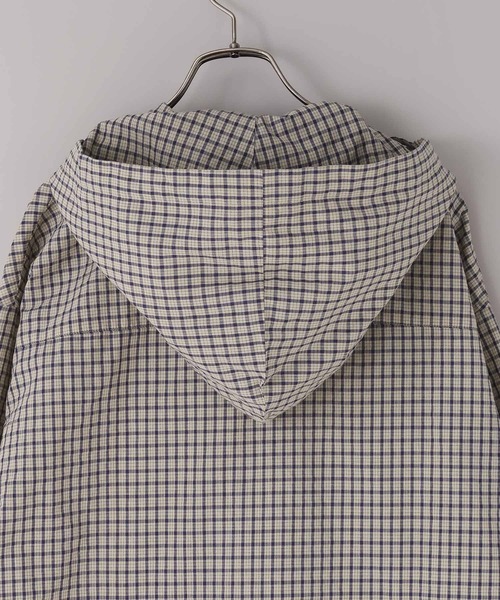 LOWRYS FARM（ローリーズファーム）の「【LFM(U)】フーディーチェックシャツ　 639522（シャツ/ブラウス・メンズ・チャコールグレー/ベージュ・MEDIUM/LARGE）」の9枚目の写真