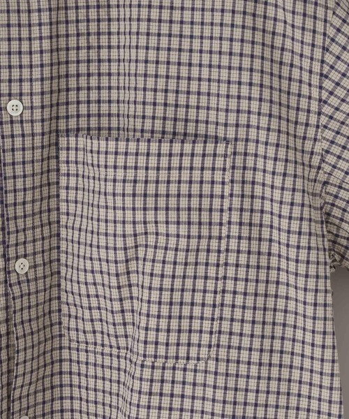 LOWRYS FARM（ローリーズファーム）の「【LFM(U)】フーディーチェックシャツ　 639522（シャツ/ブラウス・メンズ・チャコールグレー/ベージュ・MEDIUM/LARGE）」の10枚目の写真