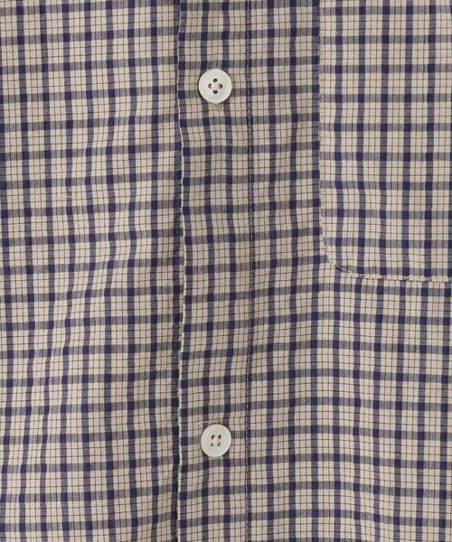 LOWRYS FARM（ローリーズファーム）の「【LFM(U)】フーディーチェックシャツ　 639522（シャツ/ブラウス・メンズ・チャコールグレー/ベージュ・MEDIUM/LARGE）」の12枚目の写真