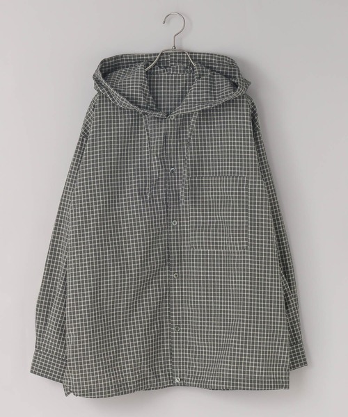 LOWRYS FARM（ローリーズファーム）の「【LFM(U)】フーディーチェックシャツ　 639522（シャツ/ブラウス・メンズ・チャコールグレー/ベージュ・MEDIUM/LARGE）」の13枚目の写真